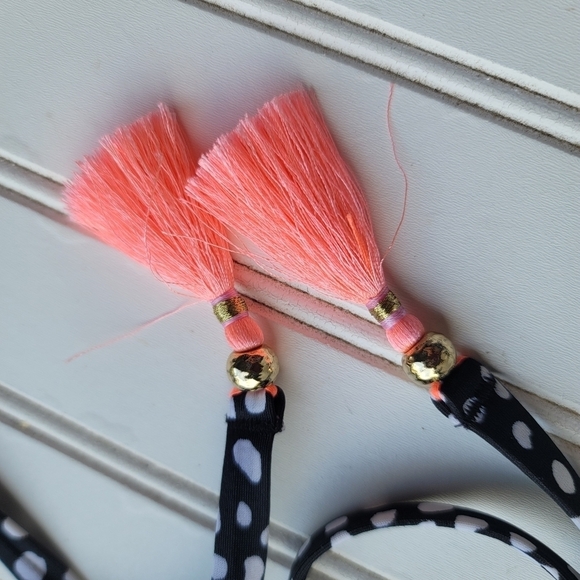 Victorias Secret 34D Bikini Top Fabulous Swimwear Pink Black Gorgeous Add 1.5cup - Picture 7 of 11